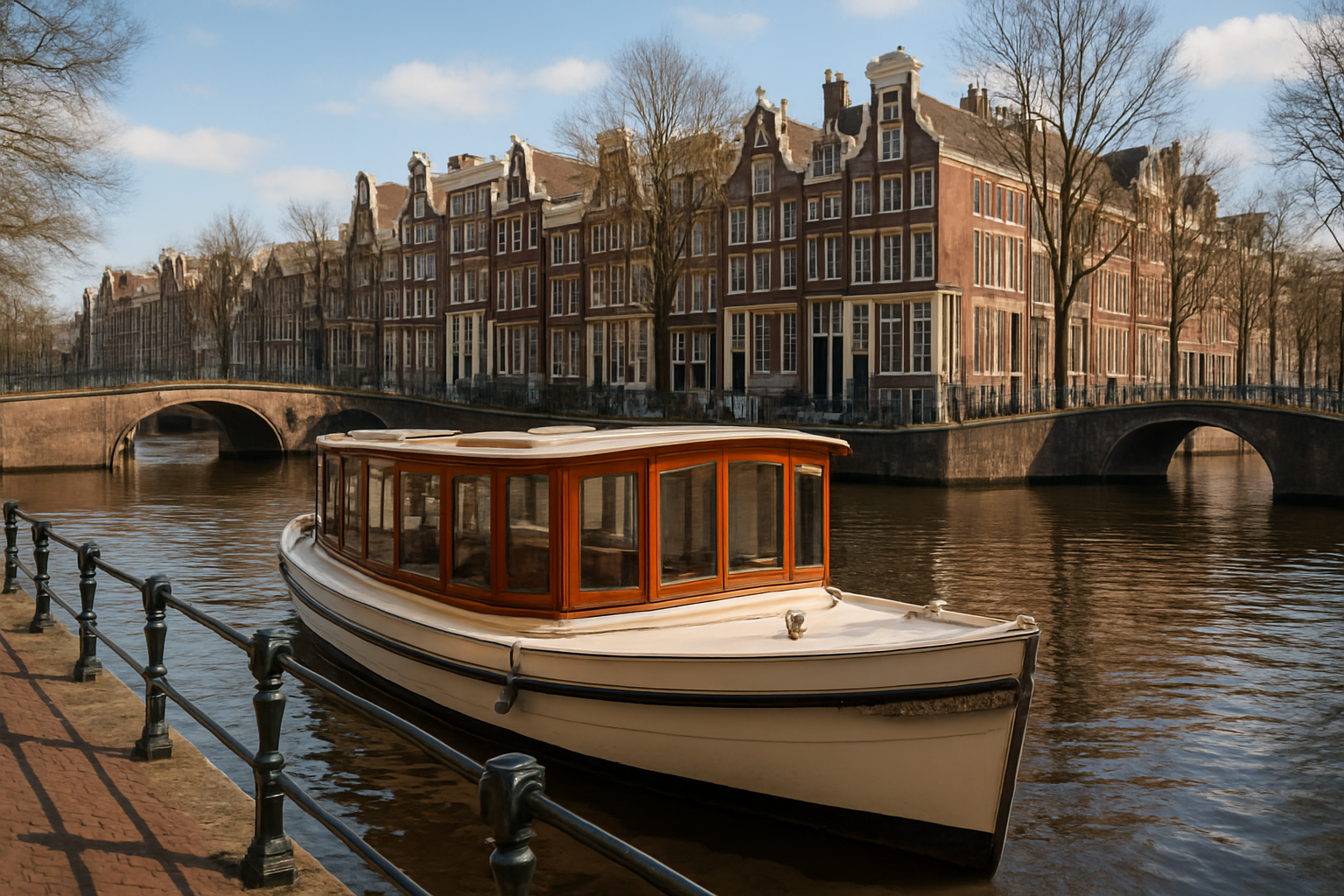 Foto bij Een salonboot huren in Amsterdam: zo ziet een feest op het water eruit